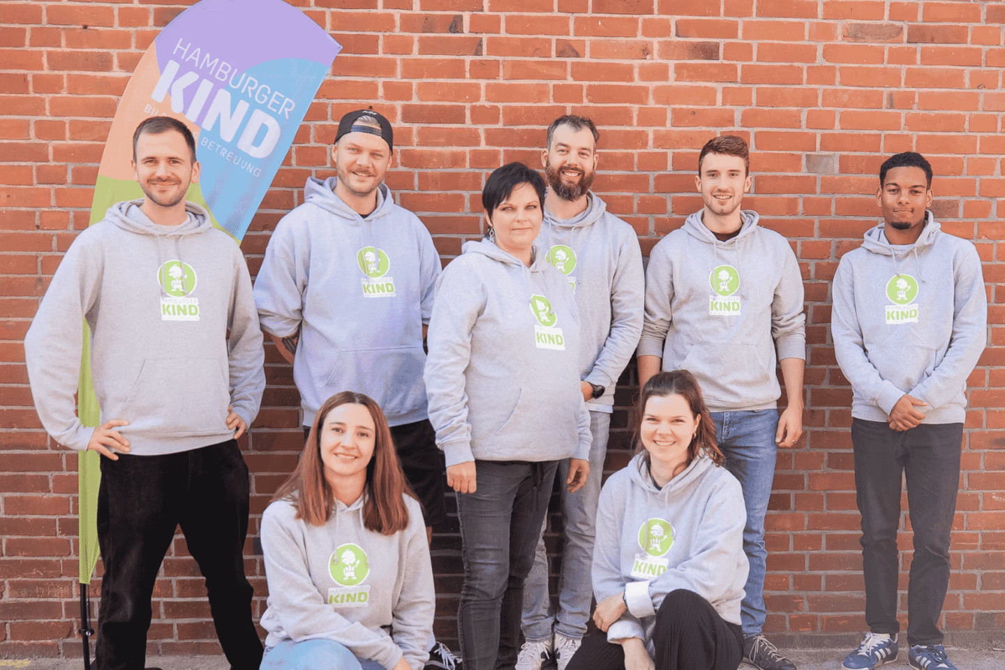 Team-Foto vom Wichtelteam des Hamburger Kinds